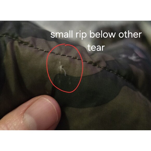 Tommy Hilfiger Men's Medium Camo Green Quilted Packable Puffer Jacket Duck Down - Picture 7 of 13